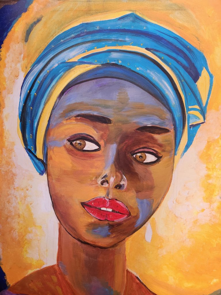 peinture portrait Africaine