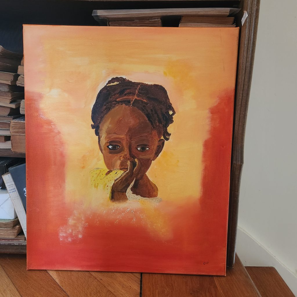 peinture enfant africaine